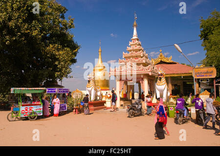 Bupaya Pagoda in Bagan, Myanmar Stock Photo