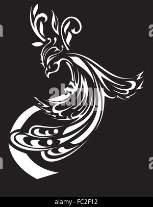 vector stylized Firebird Stock Vector