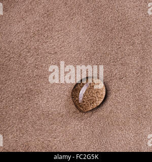 macro photo of water drop on leather Stock Photo
