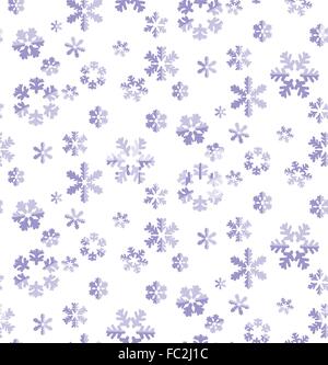 Seamless background image of snowflakes, vector illustration Stock ...