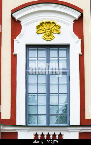 Detail of the facade of the palace building