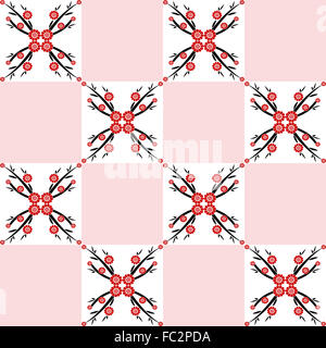 Background of seamless Cherry blossom pattern Stock Photo