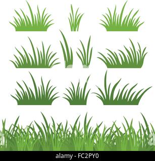 Green Grass seamless set Stock Vector Image & Art - Alamy