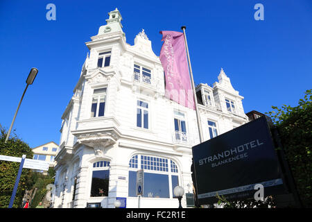 Strandhotel at Strandweg, Blankenese, Hamburg, Germany, Europe Stock Photo