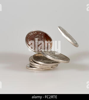 Swedish One Krona Coins Stock Photo - Alamy