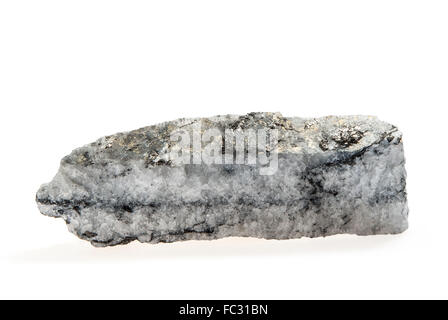 coal pyrite isolated on white Stock Photo