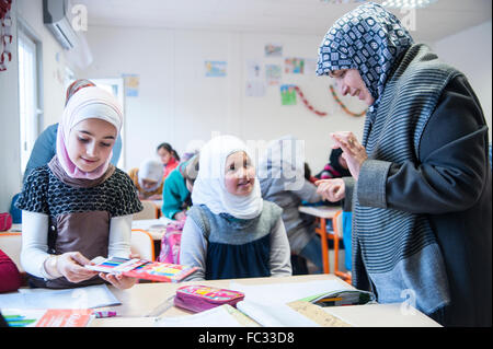 TURKEY, KILIS: UNICEF school “School of Hope” for Syrian refugees. 1266 attend it in two shifts. Stock Photo