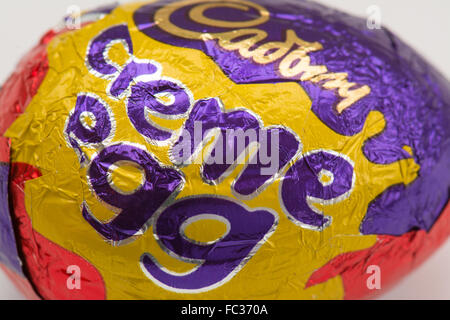 Close up of Cadbury creme egg Stock Photo