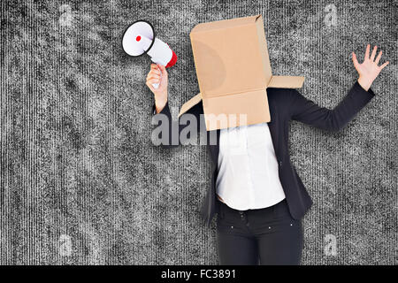 Composite image of anonymous businesswoman sending a text Stock Photo