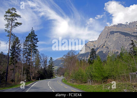 Mountain scenery in Switzerland Stock Photo