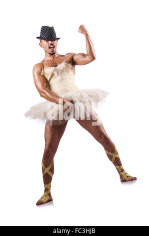 Man in tutu performing ballet dance Stock Photo - Alamy