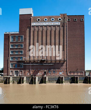 Clarence Flour Mill, beside River Hull, Hull, Yorkshire, England, UK Clarence Flour Mill, beside River Hull, Hull, Yorkshire, England, UK