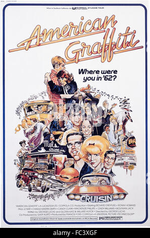 American Graffiti - Movie Poster - 1973 Stock Photo