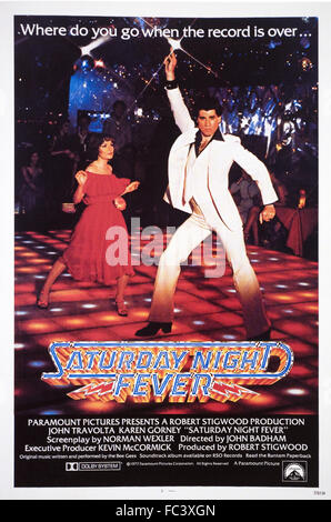 Saturday Night Fever - Movie Poster - 1977 Stock Photo