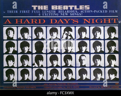 A Hard Day's Night - Movie Poster - 1964 Stock Photo