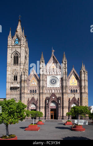 The neo-Gothic Templo Expiatorio of Guadalajara, Jalisco, Mexico. Stock Photo