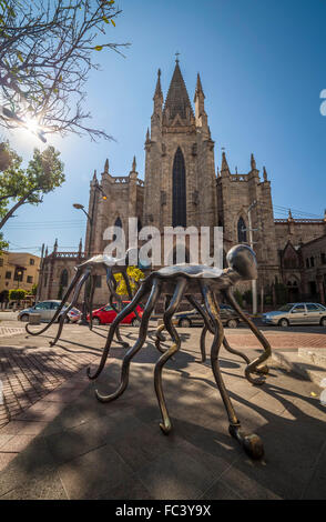 Seres Surrealistas by Alejandro Colunga near Templo Expiatorio, Guadalajara, Jalisco, Mexico. Stock Photo