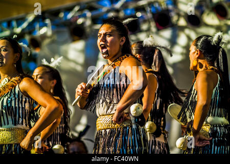 Haka or Maori Ancestral War Cry, Dance or Challenge, or the Maori Stock ...