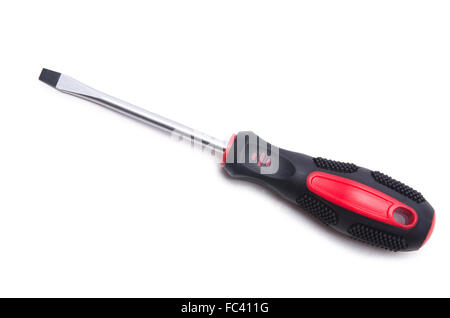 Screwdriver set isolated on the white background Stock Photo