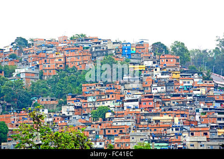 Mangueira The Favela On The Hill By The Maracana Stadium Rio De Janeiro Brazil Stock Photo Alamy