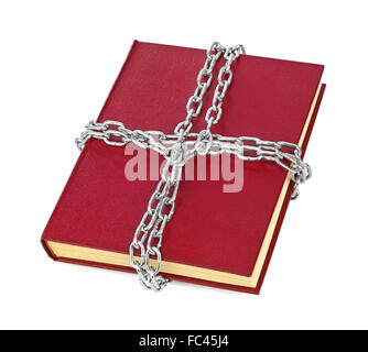Book and chain Stock Photo