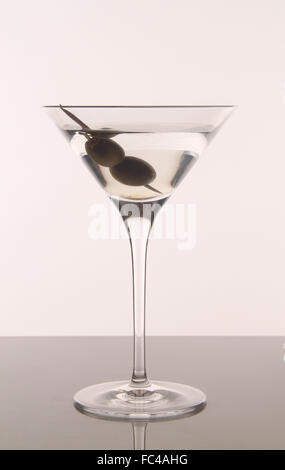 Martini with two olives