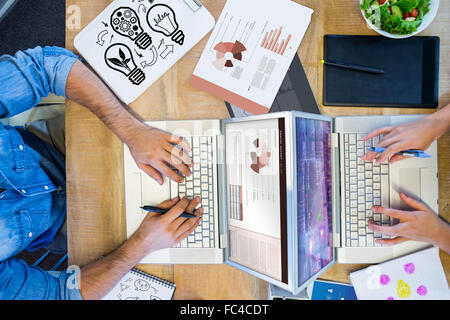 Composite image of idea and innovation graphic Stock Photo