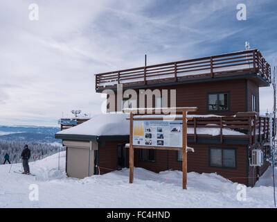 Desert Research Institute's Storm Peak weather station, Steamboat Ski Resort, Steamboat Springs, Colorado. Stock Photo