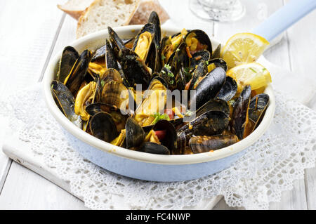 Sailors Mussels Stock Photo
