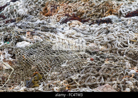 old rope fishing net trawl Stock Photo - Alamy