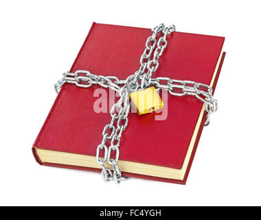 Book and chain Stock Photo