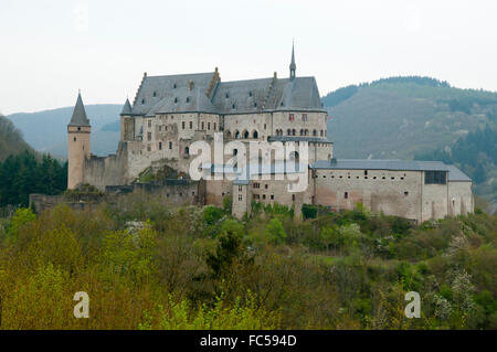 Vianden Castle - Luxembourg Stock Photo