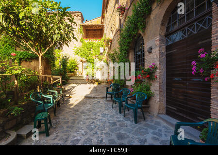 Italian corners of in the Tuscan towns Stock Photo