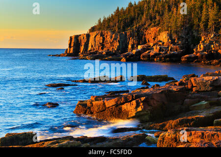 Otter Cliff at Sunrise, The Ocean Trail, Acadia National Park, Maine