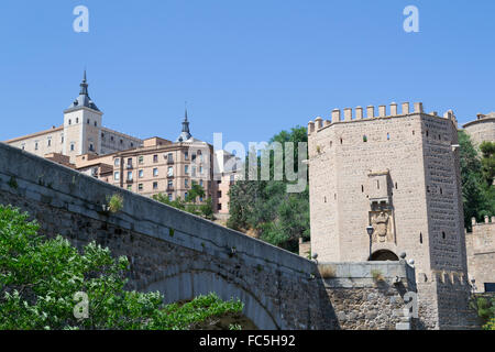 Roman bridge in Toledo Stock Photo