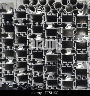 Aluminium Profiles Stock Photo