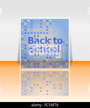 Back to school word, education concept Stock Photo