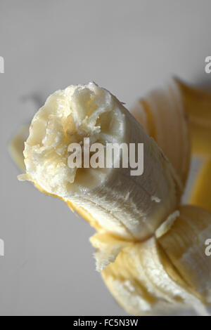 Half-eaten Banana Stock Photo