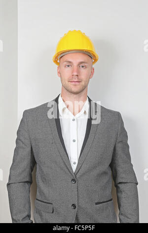 Businessman Hard Hat Stock Photo