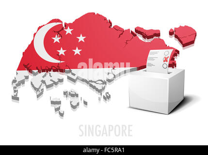 ballotbox Singapore Stock Photo