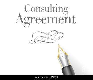 Business Contract documentation illustration Stock Photo - Alamy
