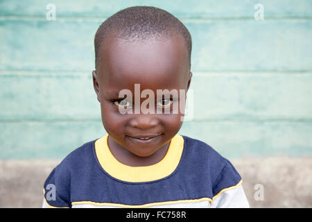 Black boy smiling Stock Photo