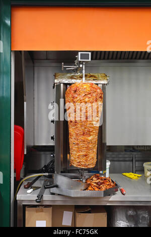 Kebab Rotisserie Stock Photo