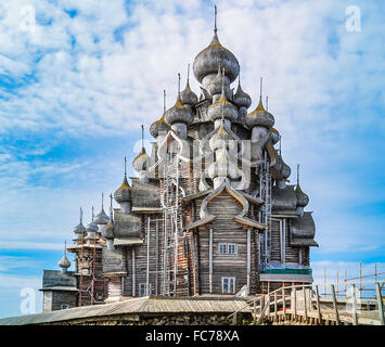 Church of the Transfiguration - Kizhi Island, Russia Stock Photo