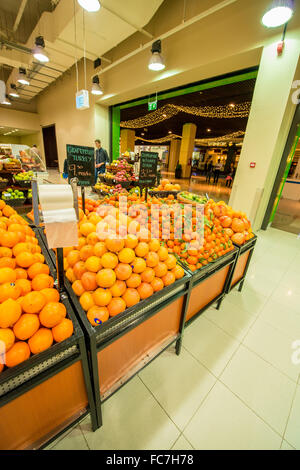 Dubai - JANUARY 7, 2014: Dubai Supermarket Waitrose on January 7 Stock Photo