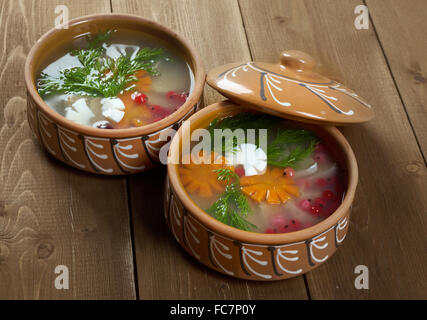 Aspic from meat Stock Photo