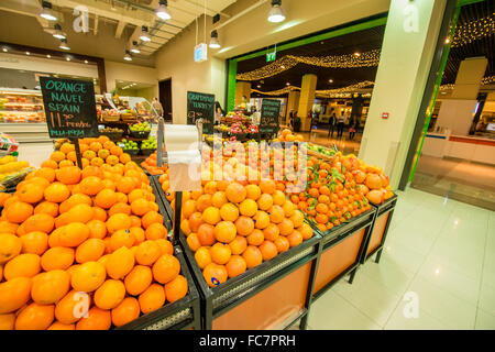 Dubai - JANUARY 7, 2014: Dubai Supermarket Waitrose on January 7 Stock Photo