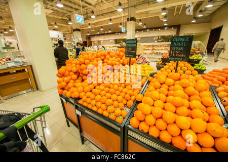 Dubai - JANUARY 7, 2014: Dubai Supermarket Waitrose on January 7 Stock Photo