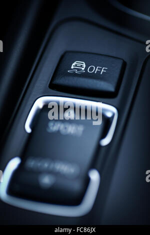 Close up shot of the ESP button in a car. Stock Photo