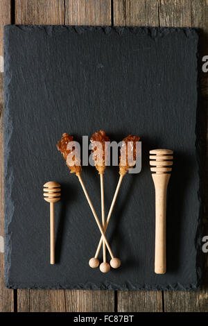 Brown sugar sticks Stock Photo